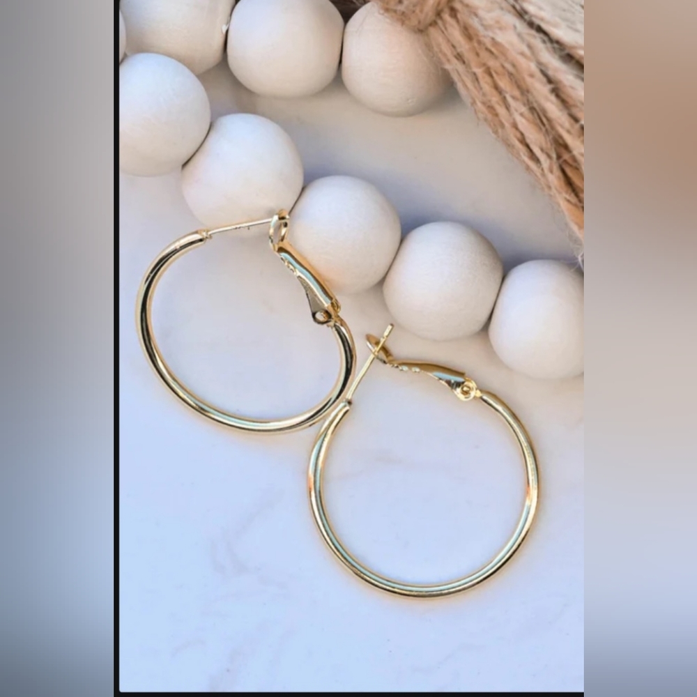 Gold Hoop Earrings